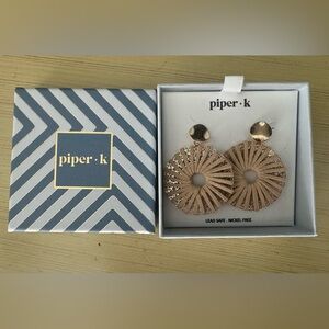 piper•k dangling gold and wrap earrings